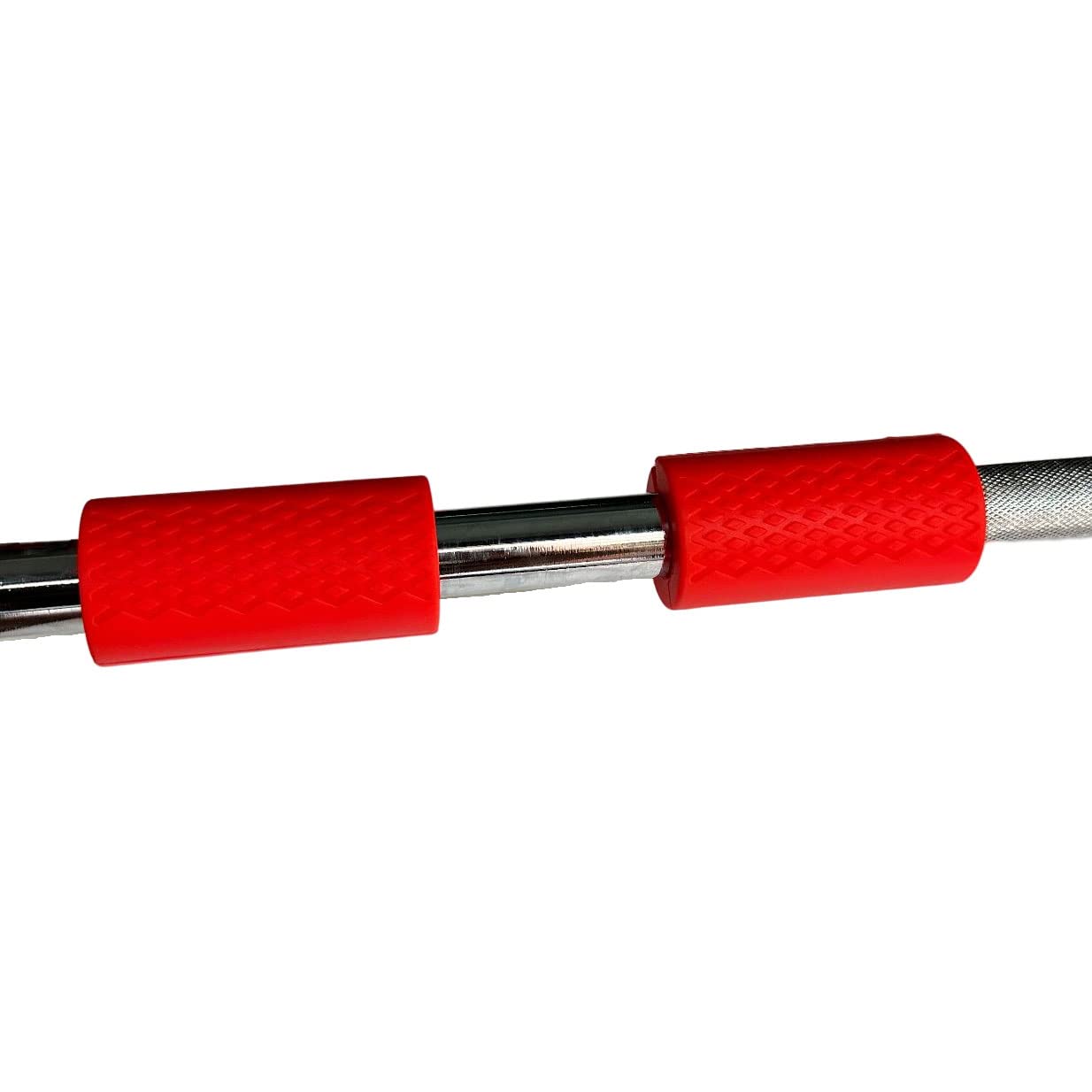 yuhqc Weight Bar Grips Fit Standard Barbell, Dumbell Handles, Thick Bar Training Adapter for Weightlifting & Cable Attachments Fitness Training Rope Grips for Body Arm Forearm Builder Strength (Red)