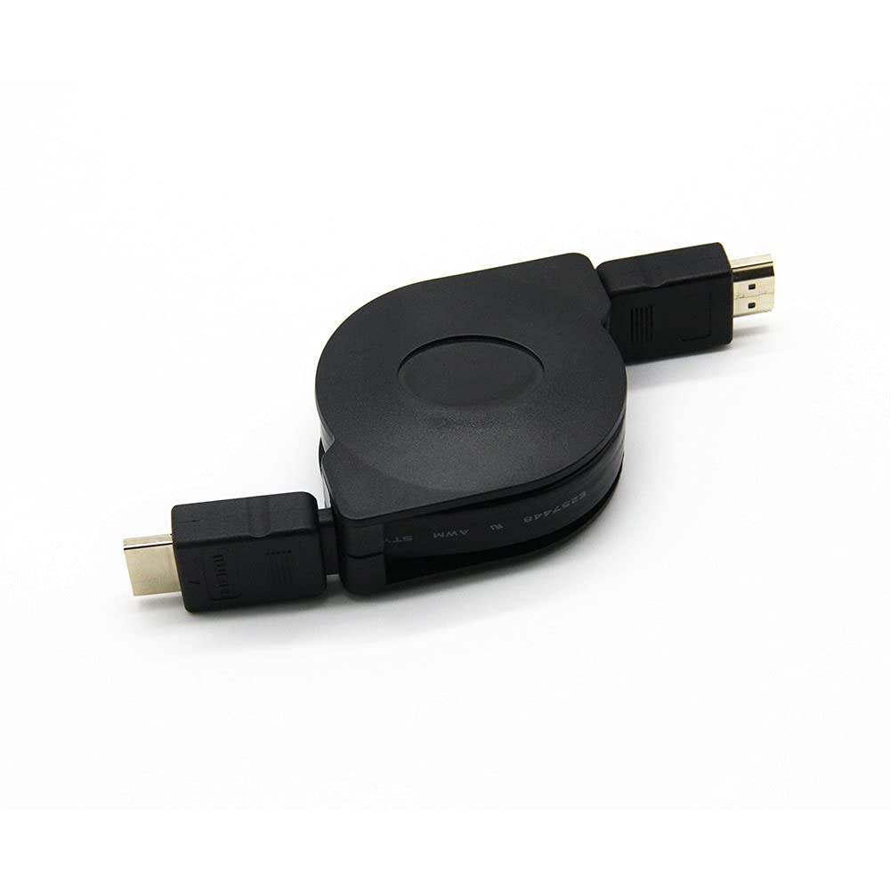 JCNio 2.0 1.5m/5ft 4K Retractable HDMI Cable Length Resolution, Black