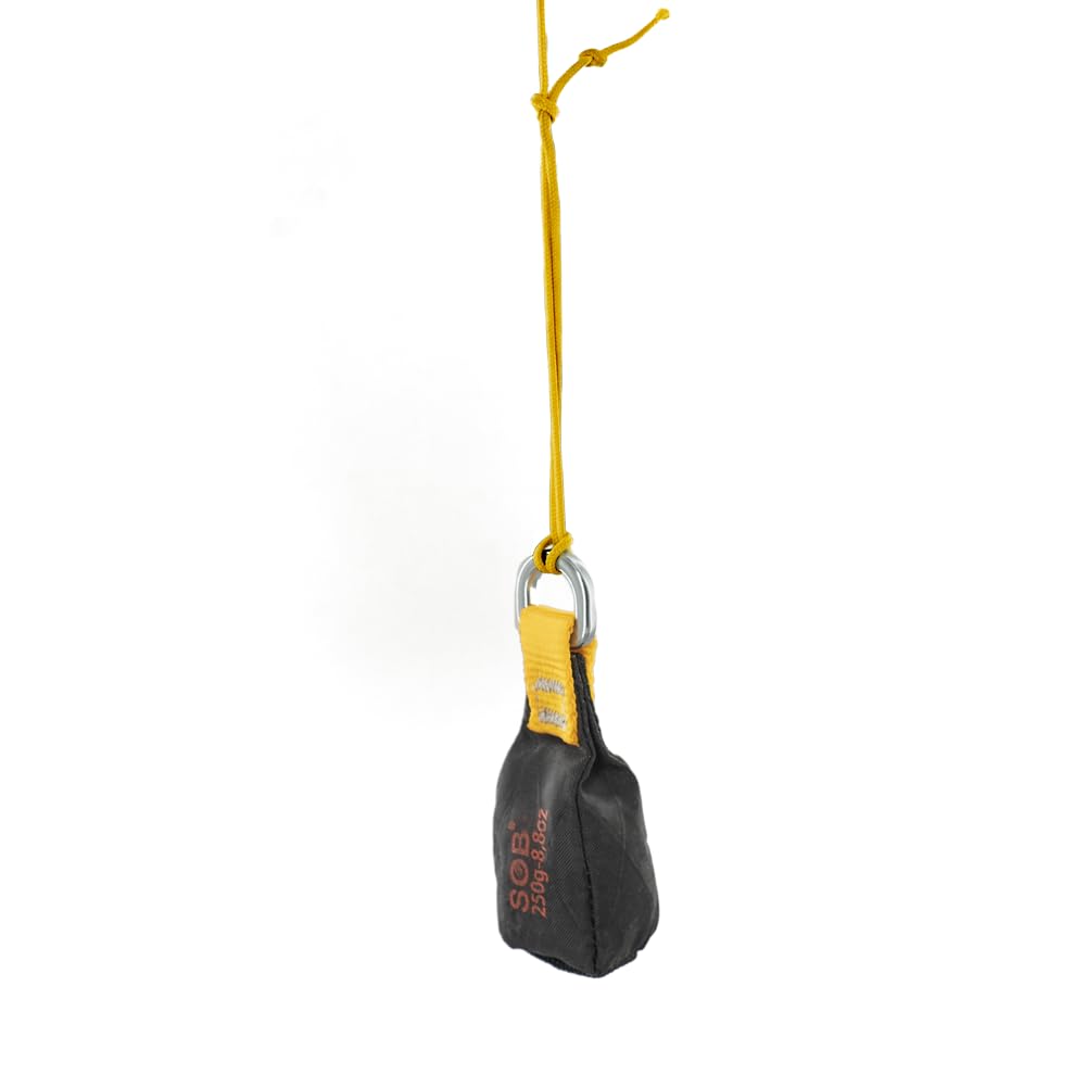 RESQT Throw Weight Bag, Durable Climbing Rope Bag for Arborists Professional Multi Throw Bag for Tree Rock Spelunking (2Pcs Black, 350G)