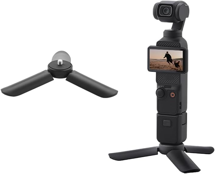 BTG 6 5/Pocket 3 2/ insta360 Go3 3S X4 X3/Action 5 4 3 Desktop Tabletop Tripod Compatible with DJI OSMO Mobile Go