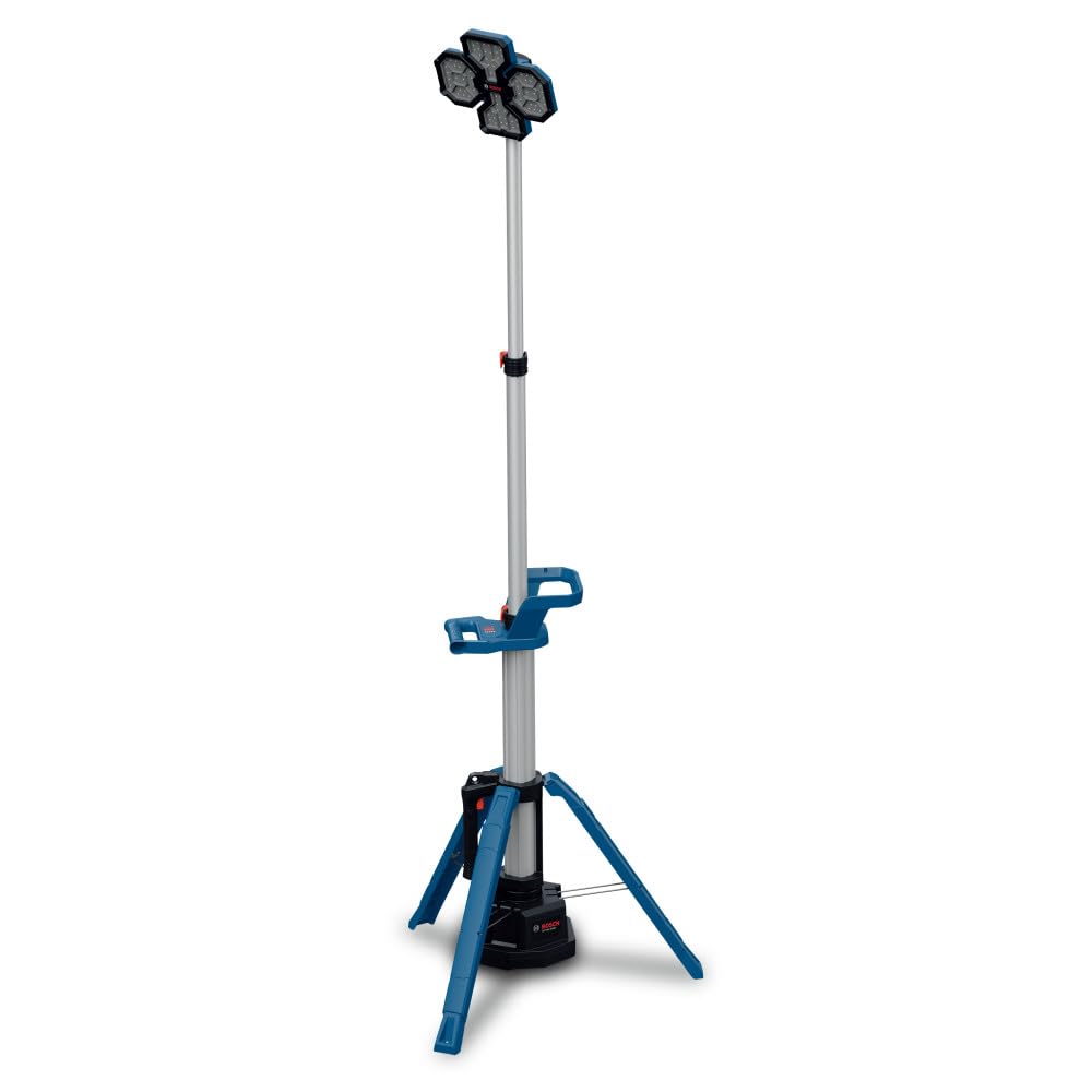 Bosch GLT18V-5000N 18V Cordless LED Tower Work Light, 5000 Lumen Portable Jobsite Light with 87-inch Telescoping Stand, Adjustable & Collapsible for Construction, Garage (Bare Tool)
