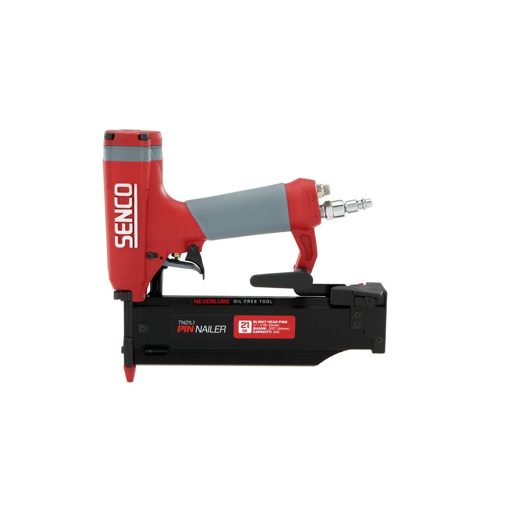 Senco TN21L1 21 GA Pneumatic Pin Nailer, 5/8 inch - 2 inch, for Cabinets, Trim and Crafting