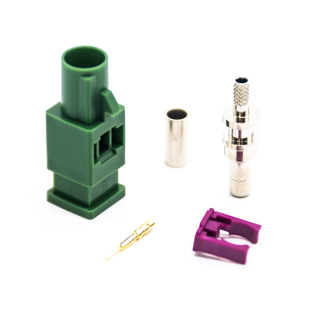 RG316 RG174 RF Coaxial Cable Connector, Fakra Video Connector E Male Cable Connector for Car XM Radio GPS Telematics