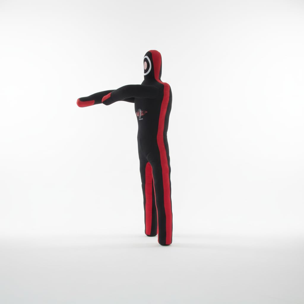 Minahil Sports MMA Martial Arts Grappling Canvas Standing and Hanging Dummy Open Hands, Punching Bag Submission, Judo Karate, Boxing, Jiu Jitsu (Unfilled Standing, 6 Ft)