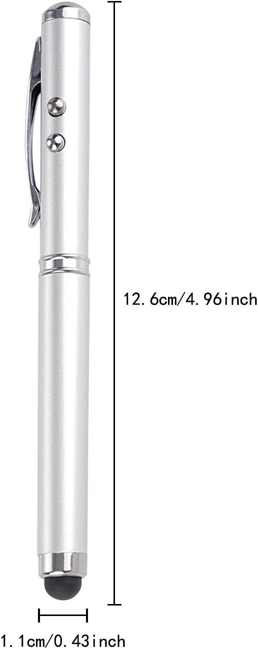 AIYIBEN (2 Metal Multi-Function Pen, Touch Screen Stylus, Flashlight with White Light, Creative Christmas and Birthday
