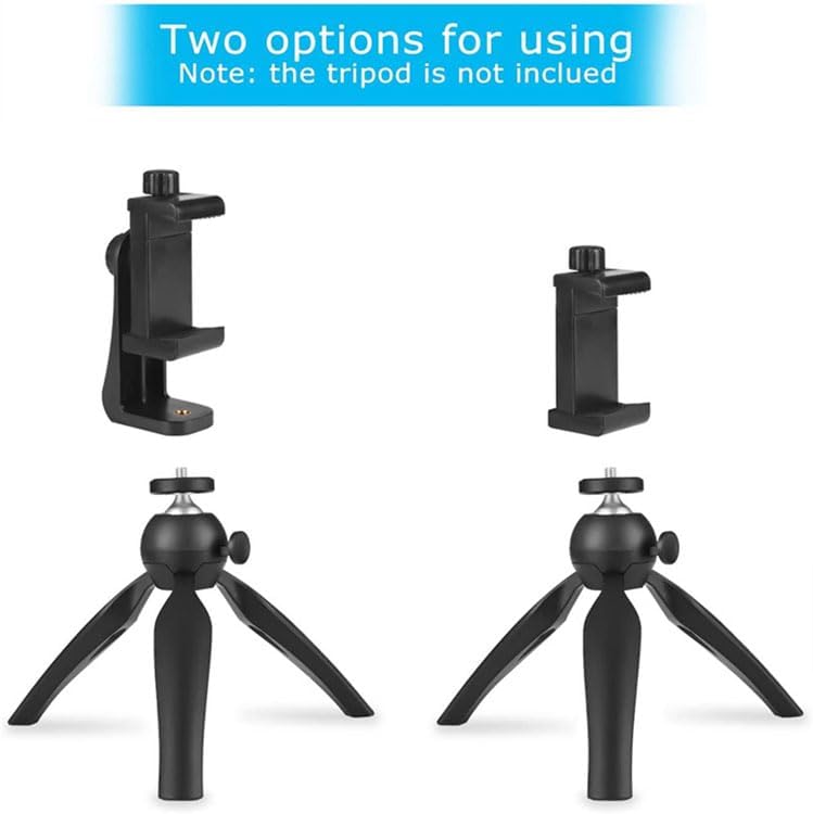 Reflex Camera 1/4" 58-105mm Universal Smartphone Clamp Holder Adapter, Screw Mount Adjustable Phone Mount for Tripods