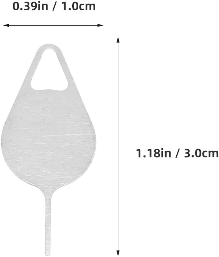 200 PRETYZOOM Pcs Sim Card Ejector Pin Tool Stainless Steel Mobile Phone Card Remover Universal Compatibility