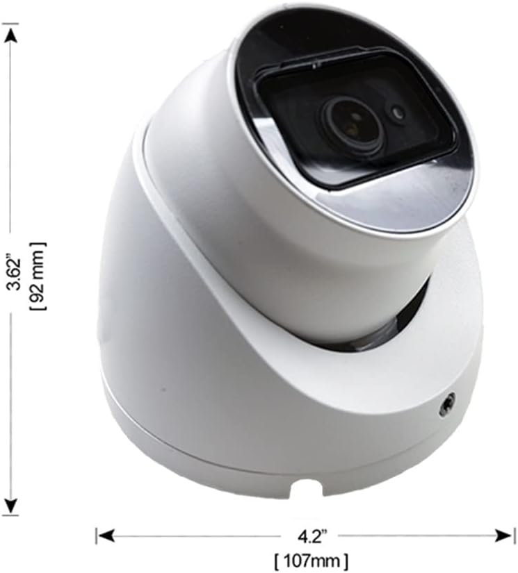 R-Tech 5MP 4-in-1 2.8mm 5MP AHD/CVI/TVI/Analog Outdoor/Indoor Turret Dome Camera with Matrix IR Night Vision Fixed Lens