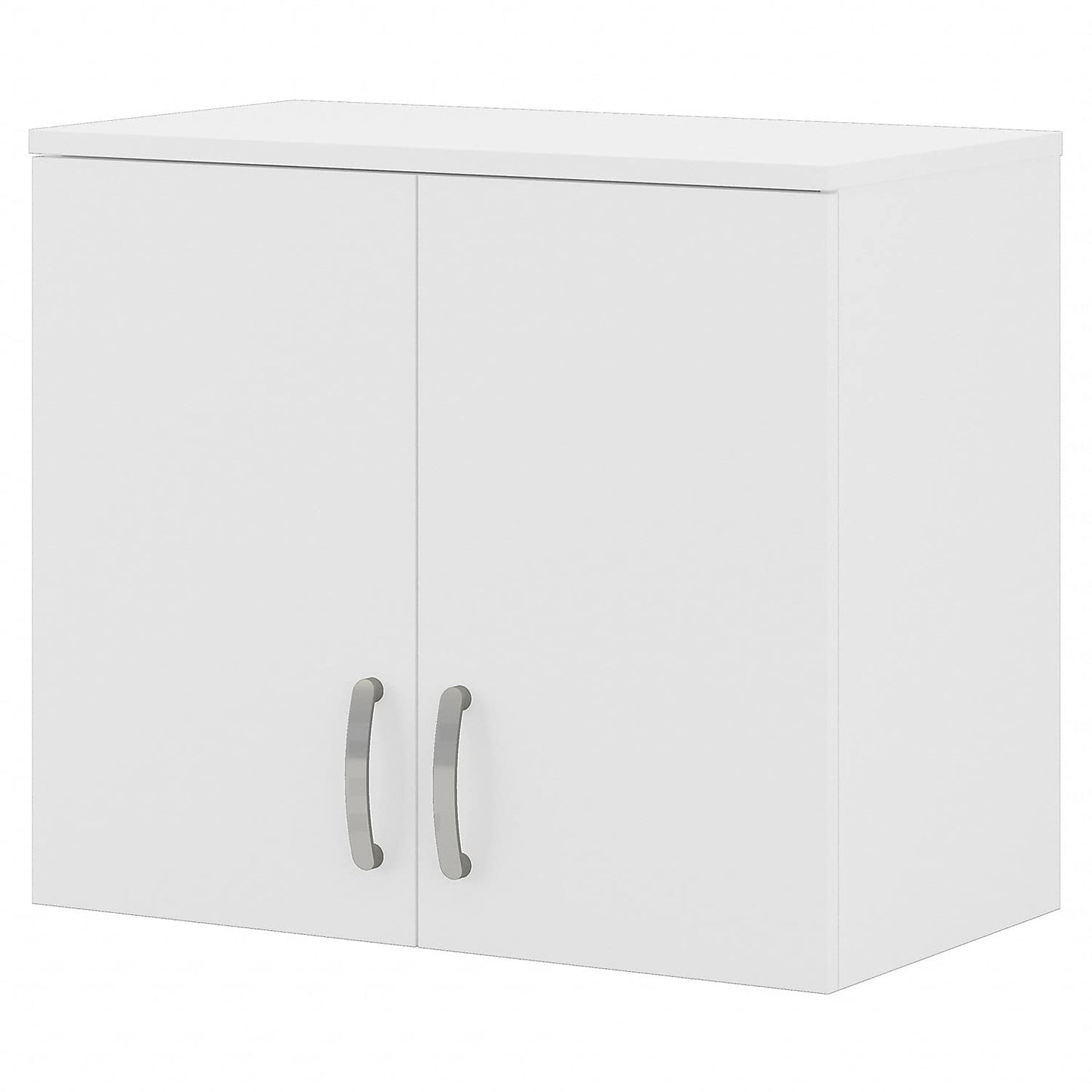 Bush Business Furniture Universal Wall Cabinet with Doors and Shelves in White, Versatile Home Organizer, Office Storage Unit and Adjustable Shelving