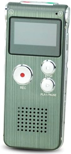 MamaDooo 4GB 650Hr MP3 Brand new Steel Digital Voice Recorder Dictaphone Player VOR Rechargeable - Black