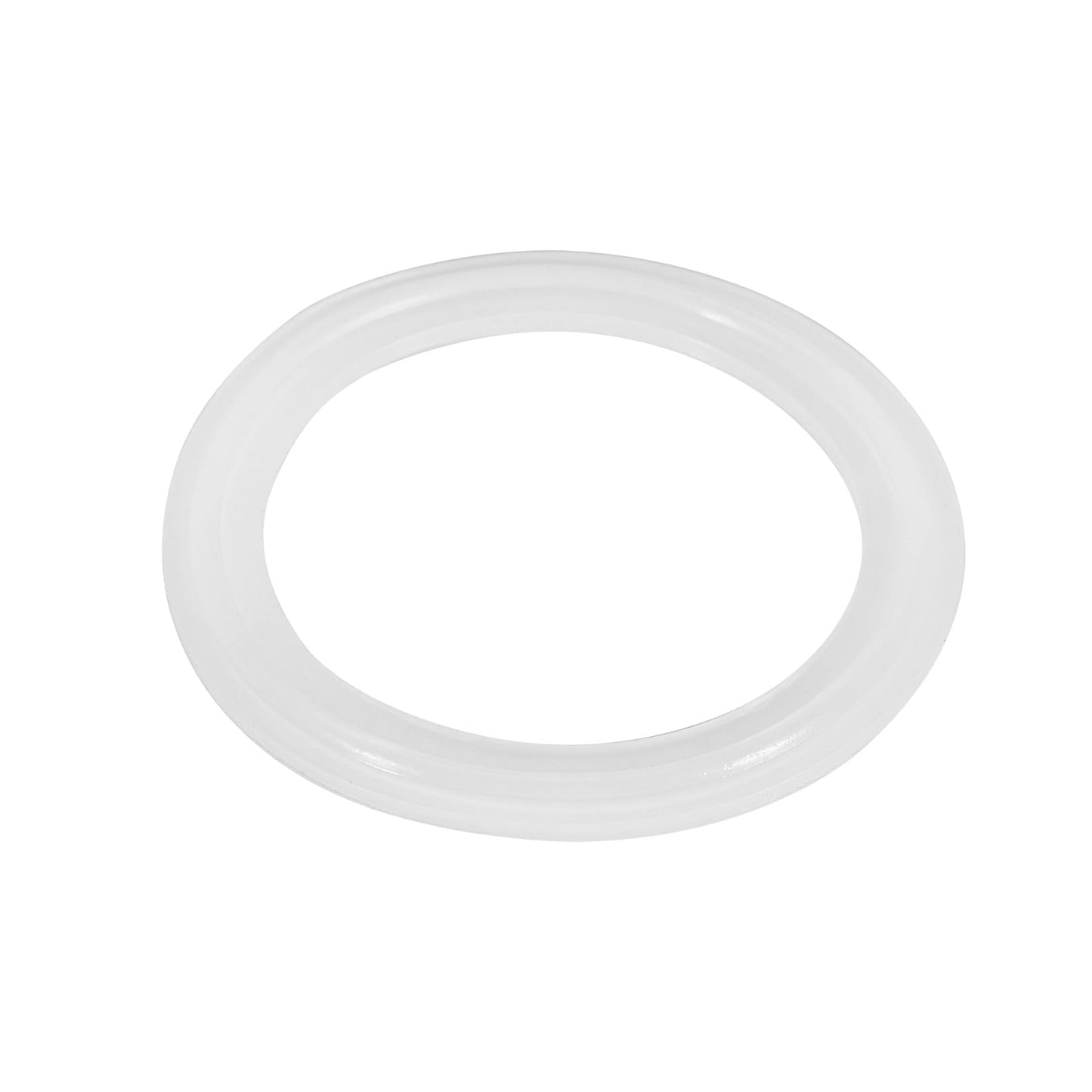 Pindex 5 Pack 2 Inch 190g Heavy Duty Tri Clamp with Silicone Gasket 304 Stainless Steel Sanitary TC Fittings