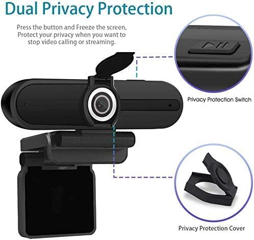 ZIQIAN 4K 8MP- Webcam, HD Webcam Laptop PC Desktop Computer Web Camera with Microphone, USB Webcams for Video Calling