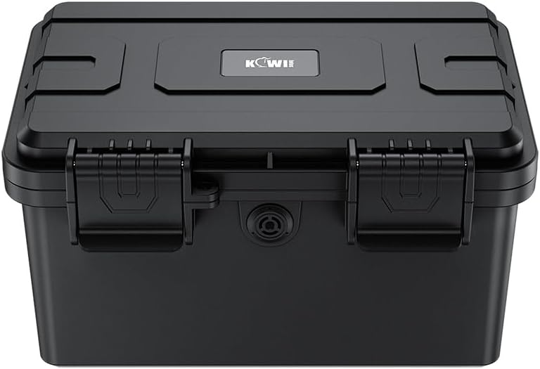 KIWIFOTOS 24 21700/20700 IP67 Slots Battery Storage Case Waterproof Hard Case Batteries Caddy Organizer Holder
