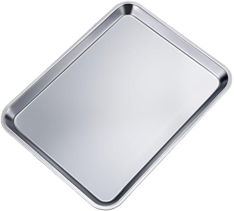 Skiennix Aluminum Alloy Baking Sheet Pan Set - 18" x 13" | Durable Cookie & Roasting Pans (2-Pack)
