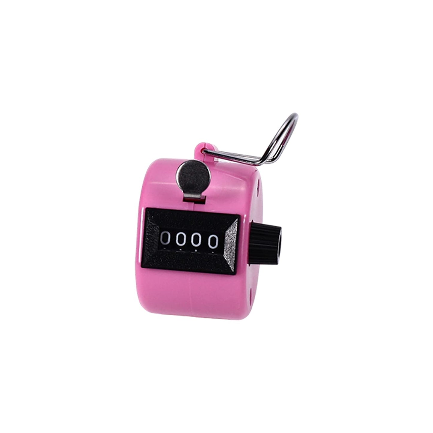 Othmro Plasitc Hand Tally Counter 4-Digit Tally Counters Mechanical Palm Counter Clicker Counter Handheld Pitch Click Counter Number Count for Row, People, Golf, Lap & Knitting, Pink
