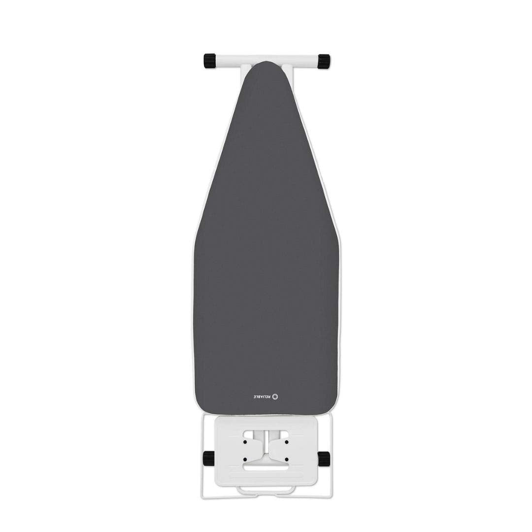 Reliable 120IB Home Ironing Board 19” X 47.5” Made in Italy Portable Ironing Board with Vera Foam Memory Foam Cover, 7 Step Height Adjustable, Heavy-Duty Tube Frame Construction, Strong Iron Rest