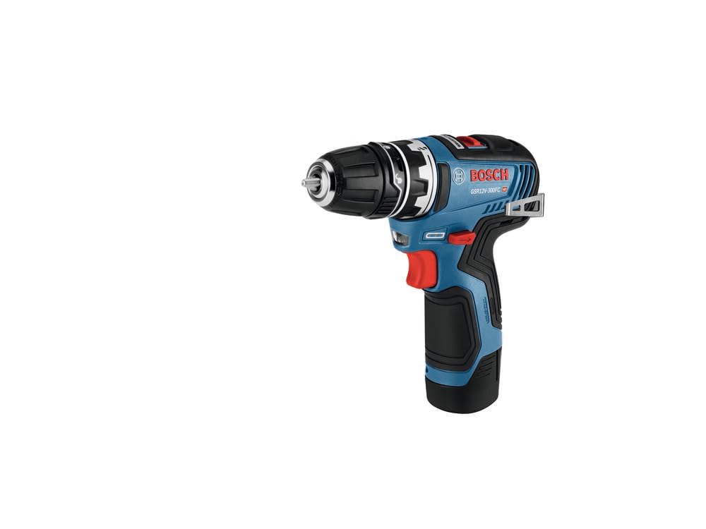 Bosch GSR12V-300FCB22 12V Max Drill/Driver with 5-In-1 Flexiclick® System with (2) 2.0 Ah Batteries