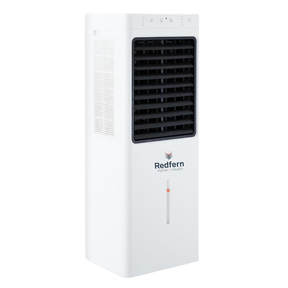 iQ Pure Breeze 14EX Extra Large Portable Evaporative Air Cooler with 4 Fan Speeds, 23 L Water Tank, Air Filtration & Wheels for Home, Living Room & Large Spaces