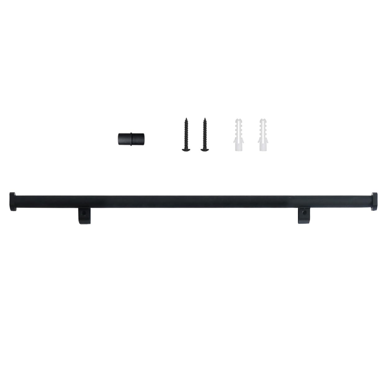 96" Sliding Library Ladder, Black +8FT Rolling Track Kit