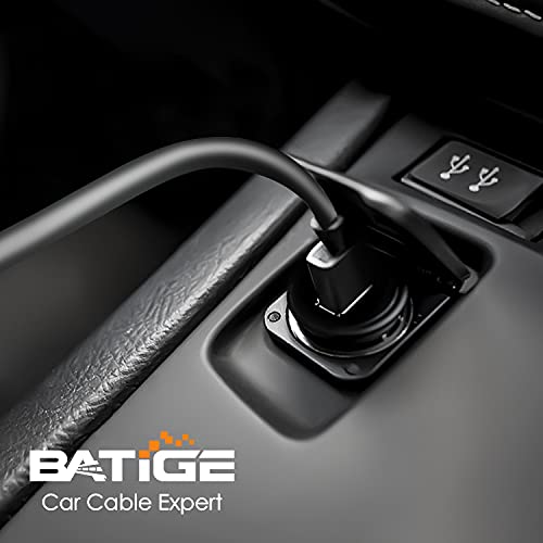 3.0 1ft BATIGE Single Port USB Male to Female AUX Car Mount Flush Cable Waterproof Extension for Car Truck Boat