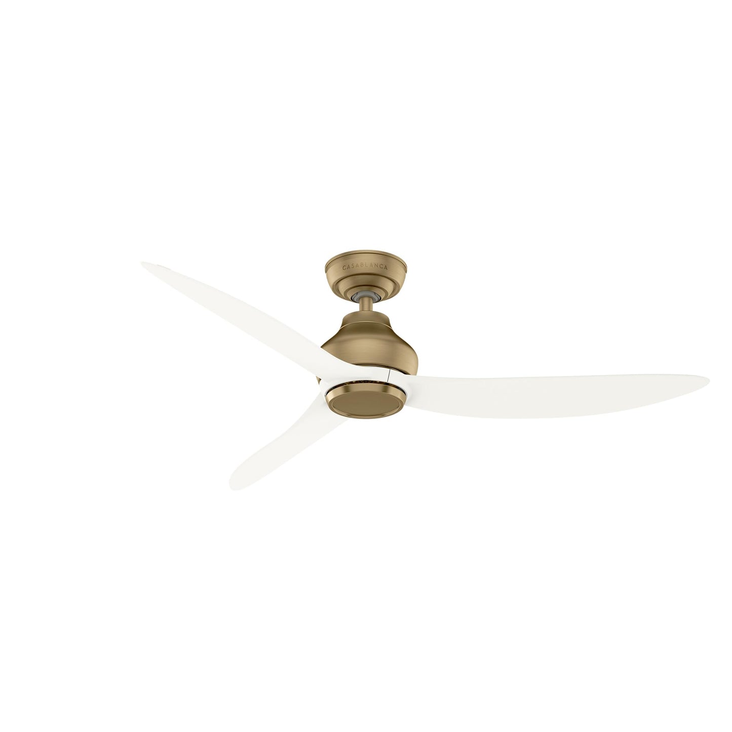 Casablanca - Eyla Indoor/Outdoor Ceiling Fan, 52-inch, 6-speed DC Motor, Energy Star, for porches, patios, sunrooms, bathrooms (Luxe Gold)