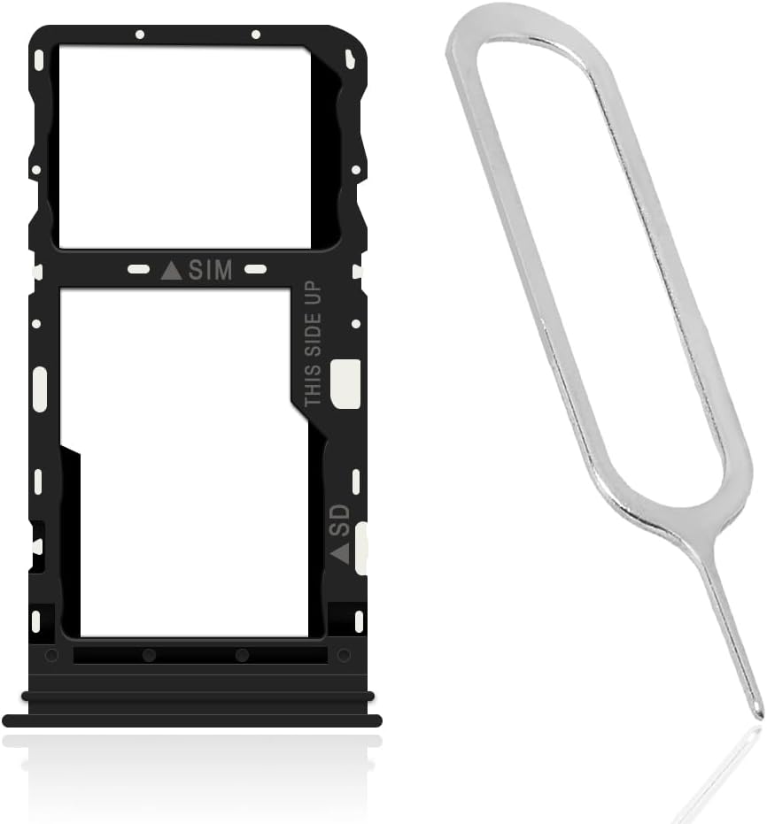 AceSoft 5G T779W Standard Replaceable SIM and Memory Card Tray Holder + SIM Card Ejection Pin Compatible with TCL