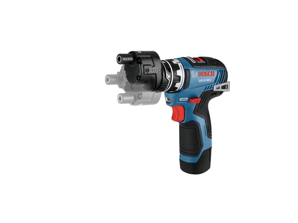Bosch GSR12V-300FCB22 12V Max Drill/Driver with 5-In-1 Flexiclick® System with (2) 2.0 Ah Batteries