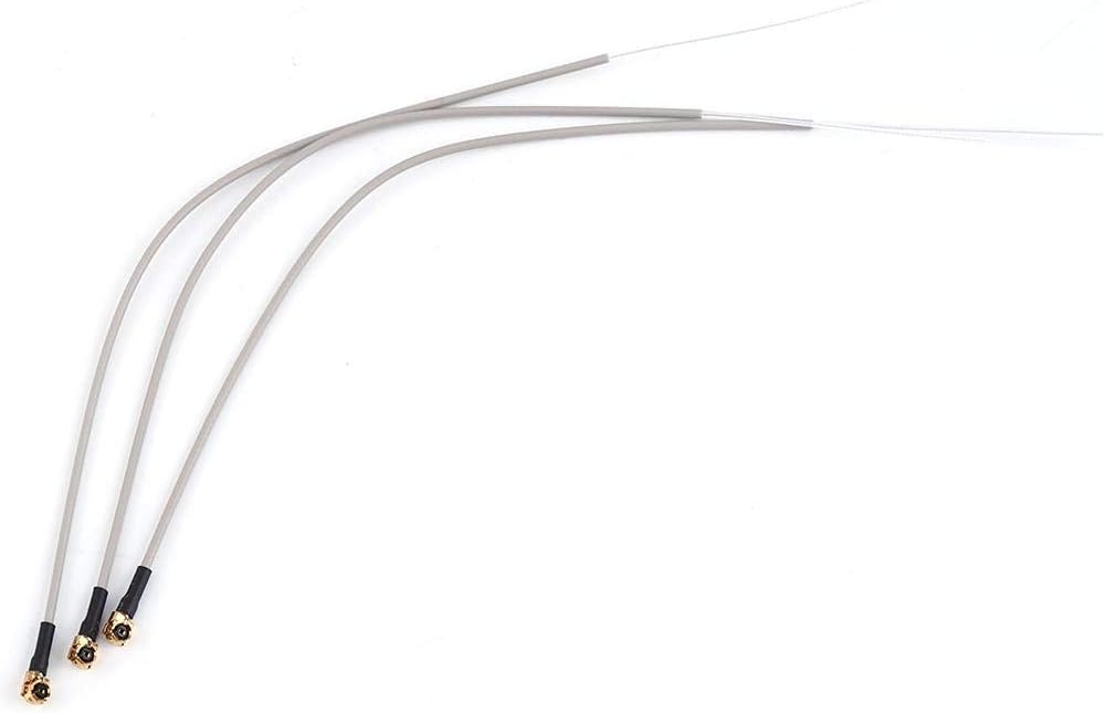 Dilwe 20Pcs 2.4G Receiver Antenna, ABS Aircraft Receiver Antenna Compatible Port for Futaba FrSky Replacement