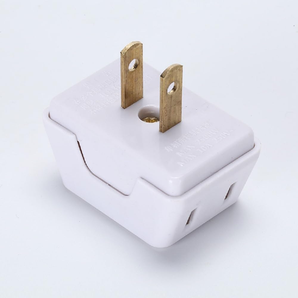 VEY14 3-in-1 2-Prong (4pcs) Mini Travel Outlet Adapter Power Converter, Portable Plug Wall Outlet Splitter