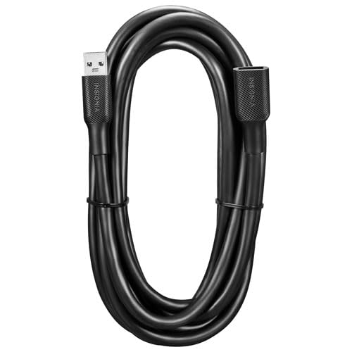 3.0 (12 INSIGNIA USB Extension Cable High-Speed USB-A Male to Female Cord for MacBook, Laptop, PC, TV, Gaming Consoles