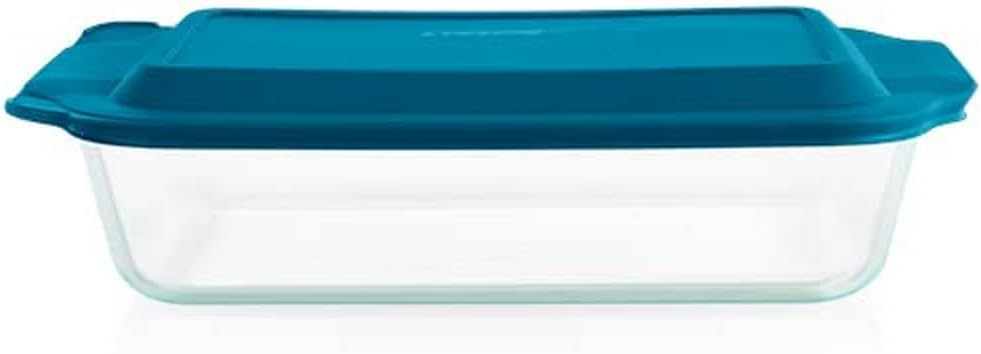 Pyrex Deep 9x13-Inch Glass Baking Dish - Versatile Casserole Dish with Lid | Oven, Freezer & Microwave Safe