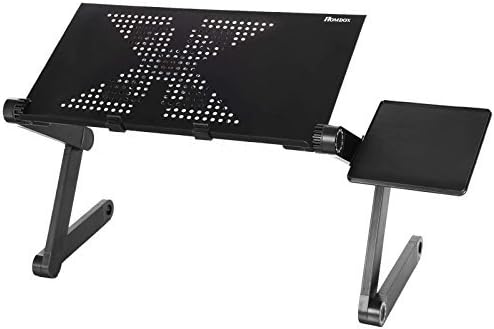 KCHEX 360 Adjustable Foldable laptop Desk Aluminum Table Stand Bed Notebook Tray