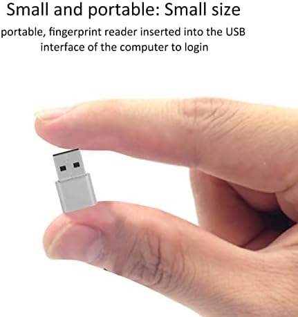 VBESTLIFE 10 11 32/64 360 USB Fingerprint Reader, Portable Security Key Biometric Fingerprint Scanner for Bits, Degrees