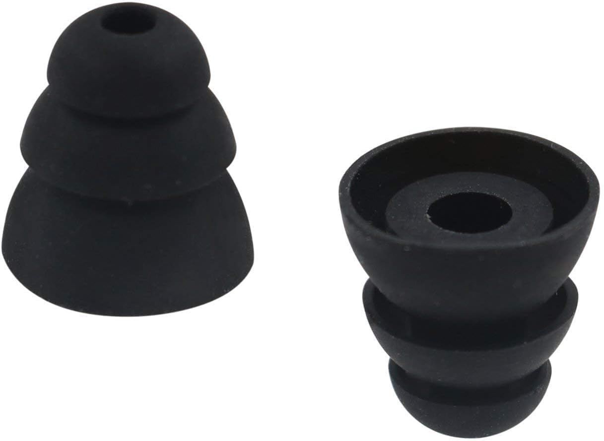 BLLQ 12 12 (431B) Earbuds Tips Pairs Replacement Triple Flange Conical EarTips Earbuds Eartips for Most in-Ear
