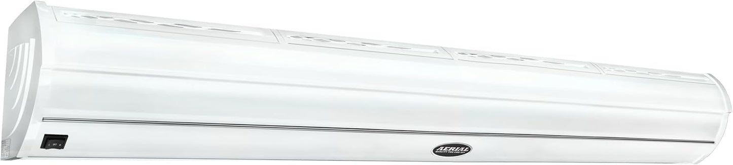 DuraSteel Wall Mounted Air Curtains for Doors Commercial - 60 Inch White Fly Fans - Super Power Over Door Fan with MS Switch - Sliding Under Door Fans to Move Air Curtain Blower Keep Flies Bugs Out