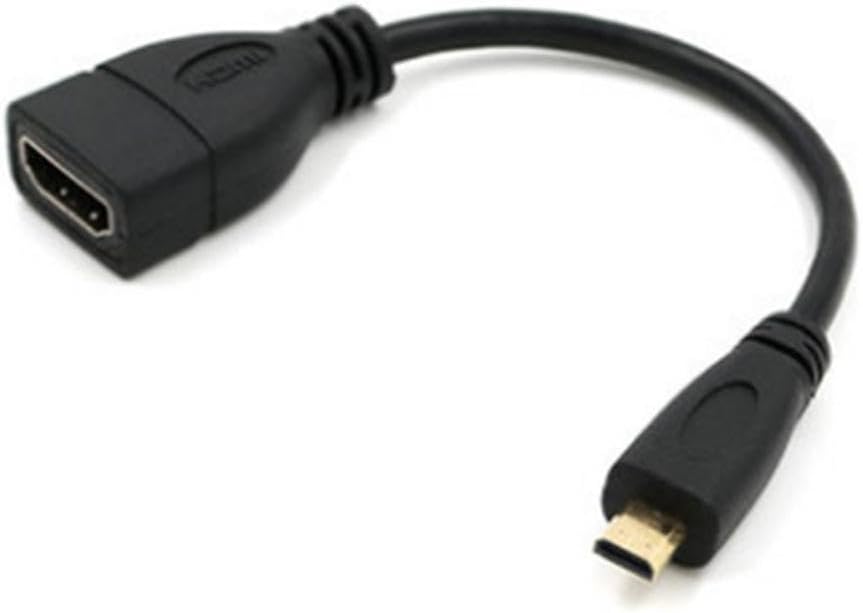 Generic 1pcs 15CM 1080P Mini hdmi Adapter, HDMI Type D to Mini HDMI Female Extension Cable, HDMI Public to HDMI Mother