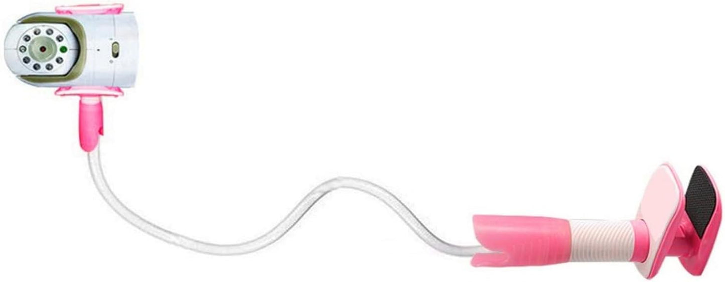 RSHuiOUXX Baby Monitor Holder Baby Camera Holder Baby Monitor Camera Mount Stand with Flexible Hose Adjustable Clip