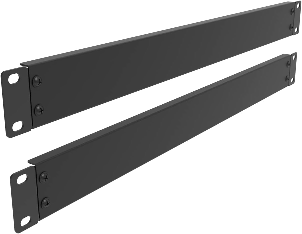 JINGCHENGMEI 2 Pack 1U 1U 19in (ABPA2PC) Metal Disassembled Blank Panel Rack Mount Spacer for Server Rack Enclosure
