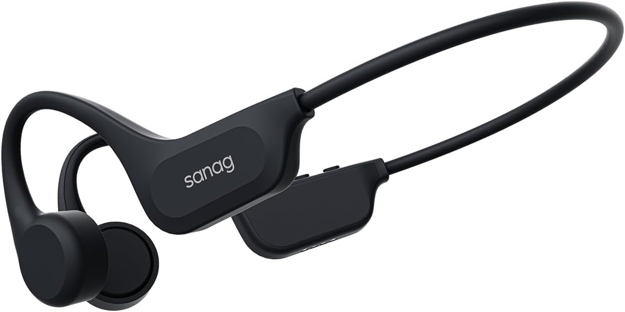 B60S IPX8 Swimming 64GB MP3 5.3 Headset Sanag Bone Conduction Headphones, Waterproof Earphones with Player, Bluetooth