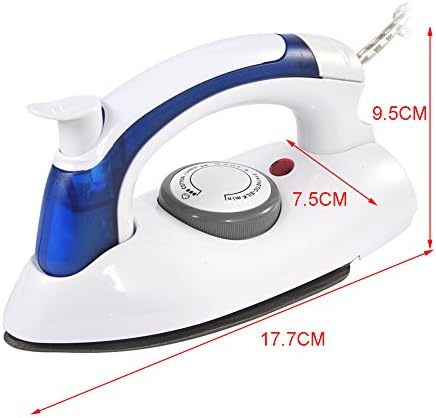 Skiennix Portable Handheld Steam Travel Iron - Compact & Foldable with Temperature Control | White