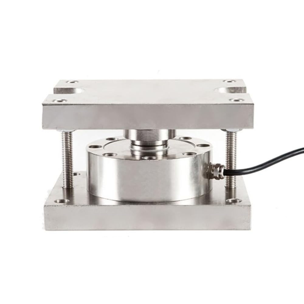 ATO 2 ton Load Cell, Tension and Compression Load Cell Pancake Circular 2000kg Load Cell, Low Profile, Strain Gauge for Platform Scale, Truck Scale, Rail Weighbridge