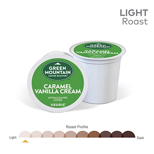 Green Mountain Coffee Roasters Caramel Vanilla Cream Coffee - Light Roast K-Cup Pods, 96 Count