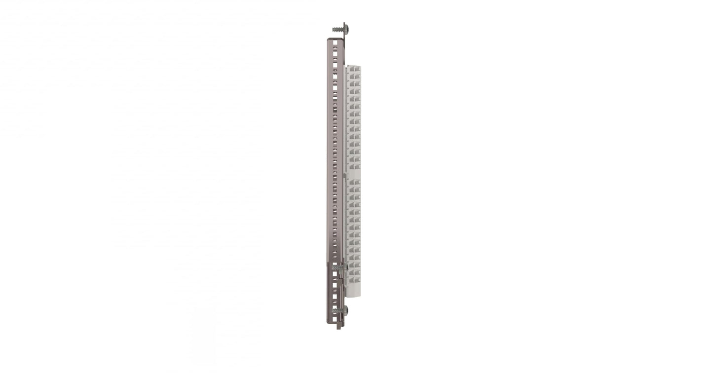 Rittal 8612.160, Punched Rails, Mounting Flange, 2.87" x 0.67", Outer Mounting, Carbon Steel, 21.3" Long, Pack of 4