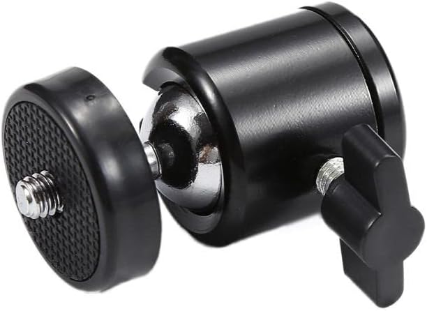 Delsmile 1/4 Mini Ball Head Screw Rotating Tripod SLR Camera Camera Light Bracket and Durable SLR Camera Tripod Bracket