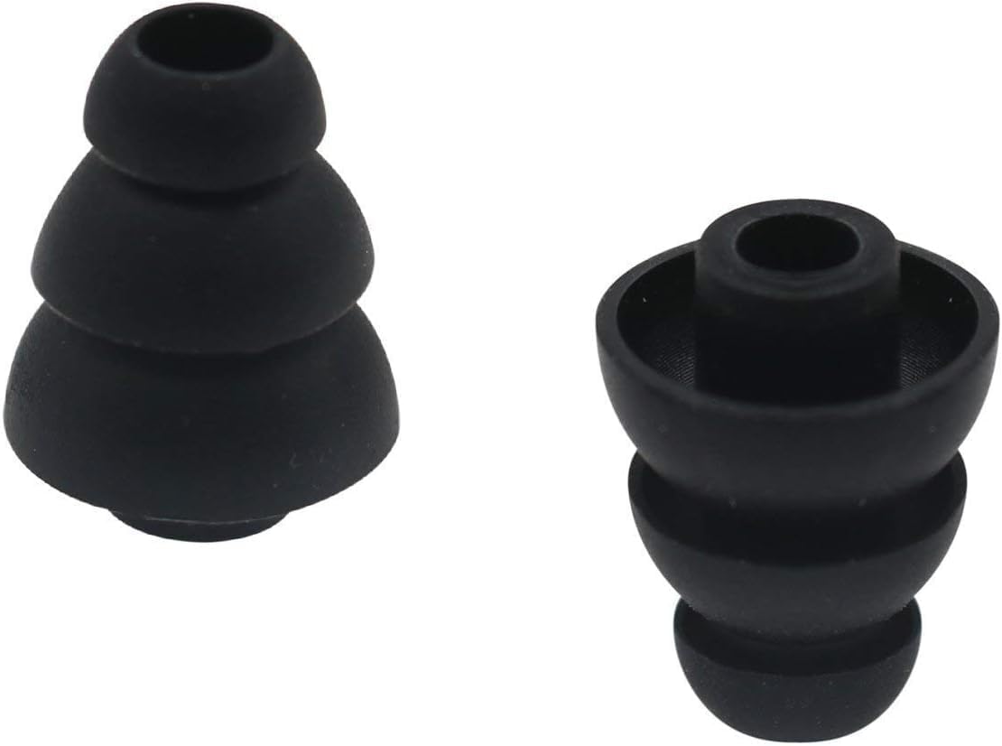 BLLQ 12 12 (431B) Earbuds Tips Pairs Replacement Triple Flange Conical EarTips Earbuds Eartips for Most in-Ear