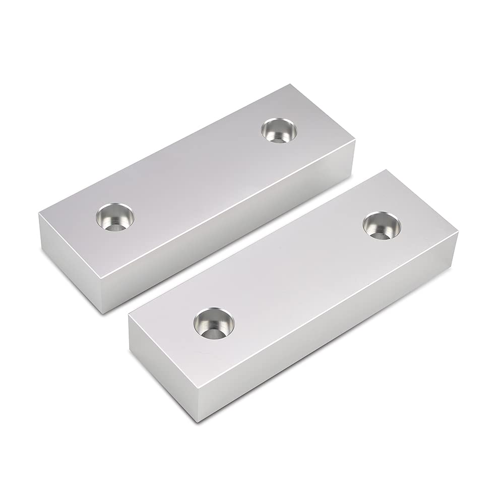 10 Set 20pcs 6 x 2 x 1 Soft Jaws Set Standard Machinable Aluminum Compatible with Kurt 6" Vise Jaws