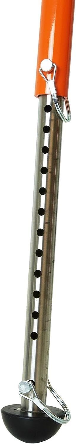 Bighorn Ladder Stabilizer for Roof Safety | Lightweight Aluminum | Easy Adjustable | Stabilizing & Secure | Gutter Clips/Hooks Included | Easy Access Handle Support | Fold for Transport & Storage