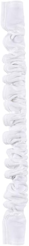Aory 6 Chandelier Chain Cover Feet,Flannelette White Fabric Cord Cover for Chandelier Wire Decoration and Protector