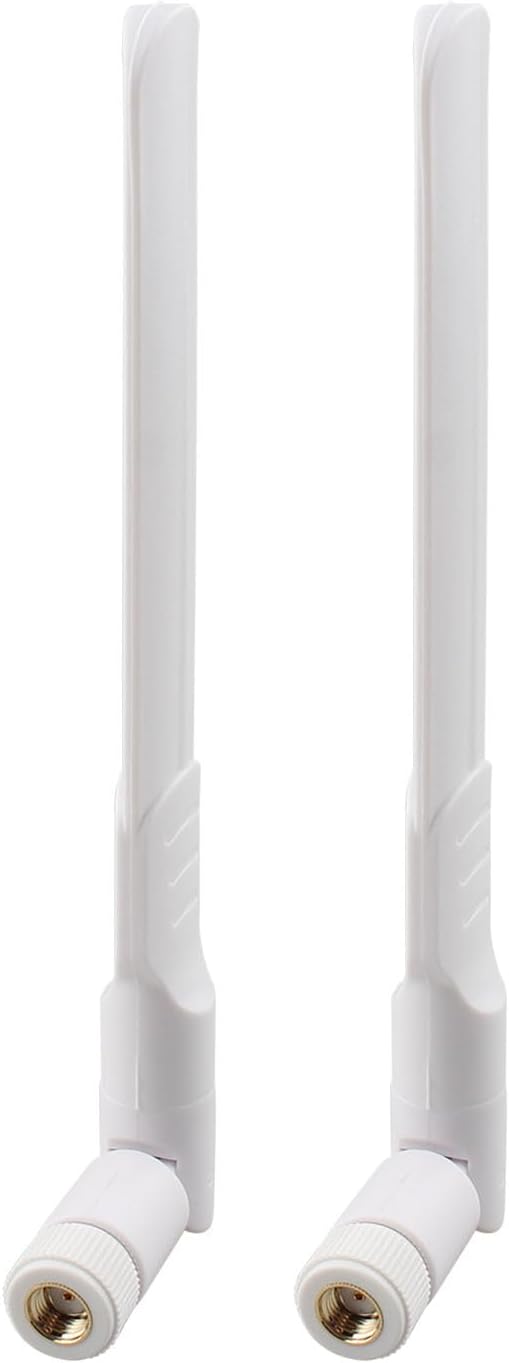 Futheda 2pcs 2.4GHz 5GHz 5.8GHz 8dBi Dual Band WiFi Aerial Antenna with MIMO RP-SMA Male Connector Compatible with SUS