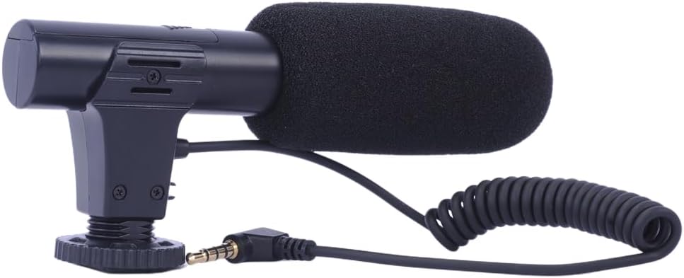 duomianshou 3.5mm DC/DV Dedicated Recording Microphone MIC with Cold Foot & Audio Plug for Digital Camera Video